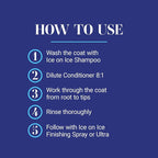 Chris Christensen Ice on Ice Detangling Dog Conditioner, Groom Like a Professional, Dematts, Moisturizes, Creates Long Lasting Silkiness, All Coat Types, Made in USA, 16oz