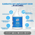 Whip-It Odor Bully Instant Odor Neutralizer - Powerful Plant-Based Formula | Eliminate Stubborn Odors from Home and Car | Fresh Laundry Scent | Dual Purpose Odor Control/Cleaner - 128 oz