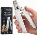Professional Dog and Cat Nail Clipper - LED Light Dog Nail Clipper with Safety Protection, Ergonomic Pet Nail Clipper for Dogs, Small and Large Dogs, Dog Toenail Clippers, Cat Nail Trimmers