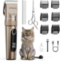 Cat Clippers for Matted Long Hair,Cordless Cat Grooming Kit | Low Noise,2 Speed,Rechargeable,4 Hours Long Battery Life,Removable Ceramic Blade,Cuts Thick Mats,For Cats and Pets