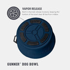 Dog Bowl with Spill-Proof Travel Lid, Navy, 7-Cup Pet Travel Bowl | Navy 7-Cup Dog Bowl, Spill-Proof Travel Lid, BPA-Free, Rust-Proof, Shock-Resistant, Stackable and Dishwasher Safe