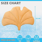 KOOLTAIL Breathable Cat Mat, Upgraded Two Sided Pad for Dogs Cats Puppy, Soft Summer Pet Sleeping Blanket Kennel to Keeping Cool, Washable Dog Mats for Crate Sofa Bed Outdoor, Gingko Leaf