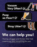 Lukamoo® Cute Double-Layer Litter Mat, Ideal for Any Cat Litter