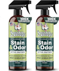 Sprinkle & Sweep: Pet Stain & Odor Enzyme Spray - 24oz, 2 Pack - No Scrubbing Concentrated Formula, Dog & Cat Urine Destroyer, Carpet Spot Cleaning