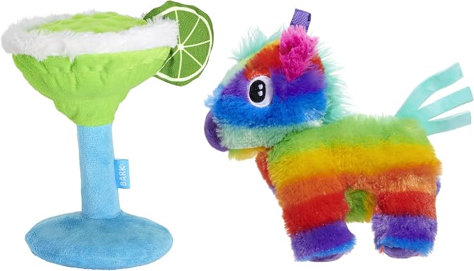 BarkBox Fiesta Party Bundle Interactive Plush Dog Toy Set