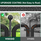 VISCOO Dog Playpen Outdoor, 16 Panels 32" H Dog Pen Indoor, Metal Dog Fence | Pet Fence for Large/Medium/Small Dogs, Indoor Puppy Playpen, Foldable Heavy Duty Exercise Pen for RV,Camping,Yard