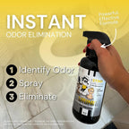 The Stink Solution Urine Odor Eliminator Spray, WeeWee Fresh, 16 oz & 4 oz | Eliminates Cat, Dog and Human Pee Odor at the Source. Deodorizer for Carpet, Mattress, Floors, Grass and Turf. Travel Size