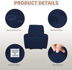 Easy-Going 100% Waterproof Recliner Chair Cover，1-Piece Recliner Slipcover | Dual Waterproof Couch Cover for Recliner，Leakproof Furniture Protector for Kids Pets Dog Cat Daily Stain, Navy