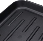 OwnMy Black Boot Tray Mat Indoor Plastic Small Shoe Tray Mat for Entryway | Multi-Purpose Boot Tray for Plants Pet Food Dog Water Bowls Cat Litter Box, Boot and Shoes Drying Mat for Indoor and Outdoor