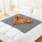 Smiry Waterproof Dog Bed Cover, Reversible Pet Blanket for Sofa Couch | Soft Washable Dog Blanket, Leakproof Couch Cover for Dogs Cats & Furniture Protection, 40x50, Grey/Light Grey