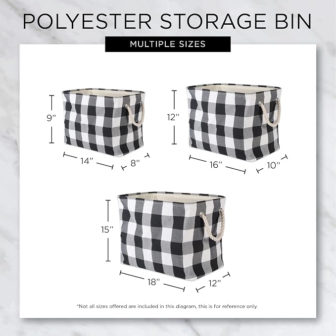 Bone Dry Pet Storage Collection Striped Paw Patch Bin, Large Rectangle, Navy