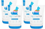 PrettyLitter Health Monitoring Cat Litter, Lotus Flower, 4-Pack, 6 lb. Bags | Up to 4 Months Supply, Non-Clumping, Advanced Odor Control, Automatic Litter Box Compatible, Color Changing Silica Crystals