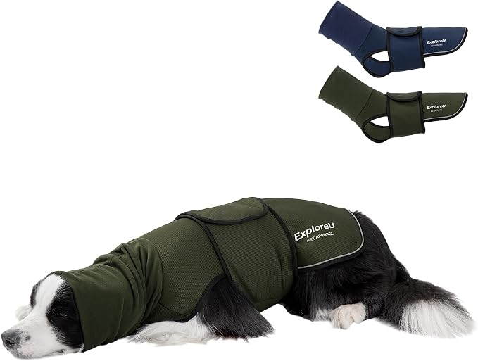 Dog Anxiety Vest–Dog Calming Shirt for Noise,Separation,Green,L(22-33lbs) | Soothe your pet,Reduce anxiety,Keep things calm