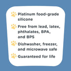 Stasher Reusable Silicone Dog Food Container and Travel Treat Bag, 4-Cup | Food Safe Silicone, Airtight Seal, Leak-Free, Freezer, Dishwasher, Dog Travel Accessories, Food Travel Container, Dog Treats