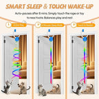 Door Frame Cat Toy for Indoor Cats, Automatic Hanging Toy | Interactive cat toys for indoor cats with 2 play modes: automatic bouncing and rotating; hangs from door frames.