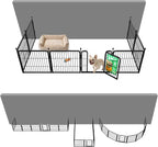 FXW Rollick Dog Playpen with Fence-to-Wall Anchors, 24" H, 8 Panels | Heavy-Duty & Easy setup Play Area, Flexible Boundaries, Indoor & Yard, For Puppies & Small Dogs, Patented