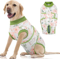 FUAMEY Surgery Suit for Dogs Female After Spayed, Soft Onesie for Surgery | Cone Alternative after Surgery, Dog Wound Cover Spay Suit Prevent Licking, Female Dog Onesie for Heat Cycle, Rabbit Flower XL