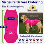 SurgiSnuggly Veterinary Invented Dog Surgical Recovery Suit for Female Spay, Male Dogs Neuters Onesie,Cone Alternative,The Onesie Bodysuit for After Surgery Small, Medium, Large Dogs PI XLL