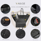Vailge Dog Car Seat Cover for Back Seat, 100% Waterproof Back Seat Pet Cover for Dogs with Mesh Window, Scratch Prevent Antinslip Dog Hammock for Car