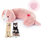 Moropaky Heartbeat Toy Puppy Heartbeat Stuffed Toy for Dog Calming Aid, Heartbeat Puppy Toy for Pets Anxiety Relief, Dog Comfort Toy for Behavioral Aid Crate Training, Puppy Essential