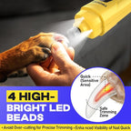 Whisper-Quiet Dog Nail Grinder Kit 50%More Powerful for Sensitive Dogs,Cats | 6-Speed Pet Nail Clippers & Trimmers with 4 LED Lights,3 Grinding Bits, No Over-Cutting,Stress-Free Grooming Set for All Pets