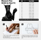 Dog Shoes for Hot Pavement, Breathable Mesh Dog Boots 4 Pack for Medium Large Dogs, Anti-Slip Paw Protectors with Reflective Straps, Easy-On Dog Booties for Summer Walking Hiking (Black, Size 9)