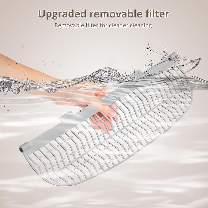 (Large Diameter Cat Litter Filter Replacement Part for 65L+9L Self Cleaning Litter Box, Grey Cat Litter Strainer Accessory [Only Compatible with Orders Purchased After December 23, 2025]
