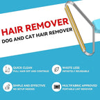 Pet Hair Remover 3-Pack,Dog Cat Fur Tool,Portable Carpet Scraper | Multi Purpose Pet Hair Removal Brush, Fits Carpets Clothes Car Mats Couch Pet Bed Furniture, Removes Fur Lint & Fuzz