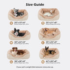 INVENHO XL Dog Beds Large Sized Dog, Washable Orthopedic Warming Soft Sleeping Durable with Anti-Slip Bottom