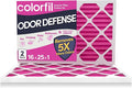 16x25x1 Air Filter (2-Pack) | Made in the USA | Color Changing | Remove Cat and Dog Odor | MERV 8 for Pet Hair Dander and Dust | 15.5"x24.5"x0.75" Exact Size