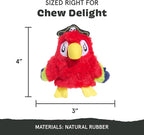 Barkbox Super Chewer Tough Dog Chew Toys for Aggressive Chewers, Plush 2 Toys in 1 (Parrot - Large) | Durable Dog Toy for Aggressive Chewers - Plush
