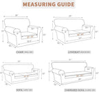 Easy-Going 100% Waterproof Couch Cover, 3 Cushion Oversized Sofa Cover | Leakproof Sofa Slipcover, Stretch Jacquard Furniture Protector Against Stain Spill from Kids, Pets, Dog, Navy