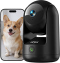 Dzees 2K Indoor Security Camera, 360° WiFi Pet Camera with Phone App | 5GHz and 2.4GHz WiFi, wired design, 2-way audio, motion tracking, night vision