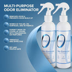 Zero Odor Multi-Purpose Odor Eliminator, Fabric & Room Deodorizer, 2 Pack | Odor Eliminator Spray for Hotel, Bathroom, Basement, Trash & Upholstery - Travel Size Odor Neutralizer, (8 oz Each)