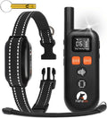 No Shock Dog Training Collar with Remote 3300ft Range, Humane Vibrating Dog Collar, 3 Modes Ultrasonic, Beep, Vibration for Small Medium Large Dogs - Security Lock & No Prongs