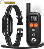 No Shock Dog Training Collar with Remote 3300ft Range, Humane Vibrating Dog Collar, 3 Modes Ultrasonic, Beep, Vibration for Small Medium Large Dogs - Security Lock & No Prongs