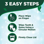 Vet's Best Finger Dental Wipes for Dogs & Cats, Fresh Breath, 50 Count | Finger Dental Wipes, Helps Remove Plaque & Tartar, Freshens Breath, Dog Dental Care, Gentle Oral Care for Dogs & Cats