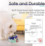 Super Design Mess Free 15° Slanted Bowl for Dogs and Cats, Tilted Angle Bulldog Bowl Pet Feeder, Non-Skid & Non-Spill, Easier to Reach Food