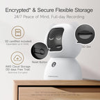 2.5K Indoor Security Camera 4pack, Free AI Person/Pet/Cry Detection, 4MP Baby/Dog/Cat/Pet Camera with Phone App, Pan Tilt WiFi, Night Vision, Full Duplex Audio for Home Security