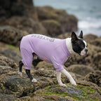 KYEESE UV Protection Dog Shirt, UPF 50+ Cooling Summer Jumpsuit for Small Medium Dogs, Breathable Reflective Shedding Control Dog Sun Shirts, Quick-Dry Dogs Onesie Pet Clothes, Purple, XL