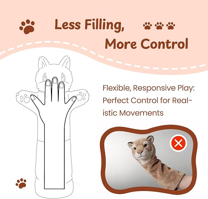 Cat Wrestling Glove, 22 inch Cat Puppet Wrestler with 3 Catnip Pouches & 3 Layer Resistant Protection, Interactive Cat Toy with Removable Bell for Boredom Relief & Mental Stimulation, Raccoon