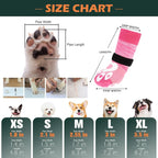 EXPAWLORER Dog Socks to Prevent Licking Paws with Grippers for Hardwood Floors Anti Slip,Glow-in-the-Dark Dog Summer Shoes Booties Boots & Paw Protectors for Small Medium Large Senior Dogs Pink M