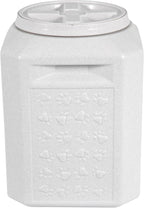 Vittles Vault Traditional Pet Food Storage Container For Dog Kibbles/Bird Seed/Oatmeal/Rice/Flour/Cereal, BPA Free Plastic, Sealed Airtight For Cat Food, Up To 35 lb, Made in USA, With Scoop, Gray