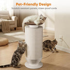 Petbobi Air Purifier for Home Large Room Up to 3630 Sq Ft, H13 + H11 HEPA | 7-Layer Anti-Clog Pet Hair Dander Smoke Odor Removal, 360° Airflow 275 CFM, Smart App & Monitor Auto Mode, 25dB Quiet Sleep