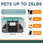 Paw Ballet Foldable Pet Kitten Playpen, Waterproof Portable Dog Cat Playpen Kennel Tent for Small Cat Dog, Retractable Shade Cover with Free Carrying Case, Indoor Outdoor Use for Small Animals.