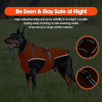 QBLEEV Warm Dog Jacket - Reflective, Adjustable Winter Coat with Turtleneck for Cold Weather, Waterproof Fleece Snowsuit for Small, Medium, Large Dogs