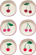 Jubilee Stoneware Pinch Bowls, Very Cherry