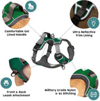 Embark Adventure Large Dog Harness – No-Pull, Reflective Trim, Military-Grade Nylon, Front Clip with Gel-Lined Handle