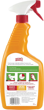 Nature's Miracle Oxy Set-In Stain Destroyer, Cat Odor Control, 24 oz | Oxy Formula Penetrates, Separates & Lifts Embeded Stains & Odors With A Fresh Orange Scent, Safe For Pets & Home