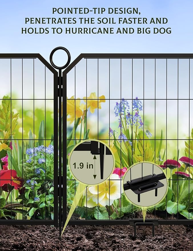 Dog Playpen Indoor 24 Inch 16 Panels Pet Pen with Door & Stakes Portable Exercise Puppy Playpens Metal Dogs Fence Outdoor for Yard RV Camping Training Trips Small Dogs Foldable Expandable